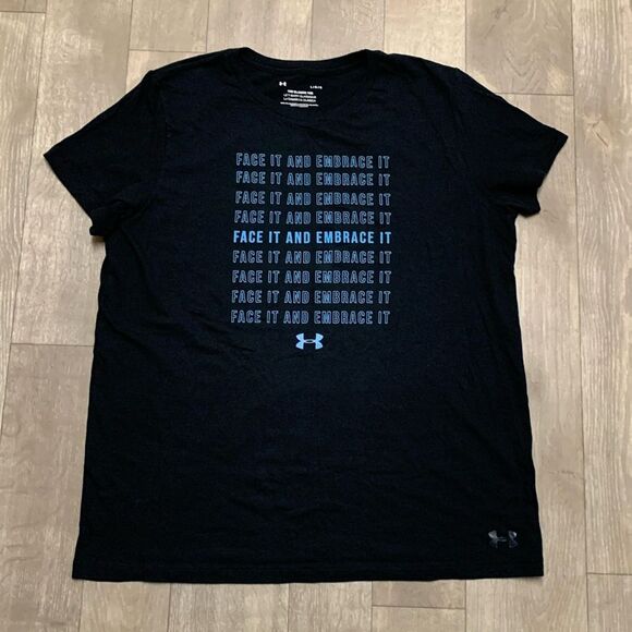 Under Armour “Face It And Embrace‎ It” Graphic Crewcut Shortsleeve T-Shirt - Picture 1 of 4